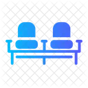 Waiting Room Chair Area Icon