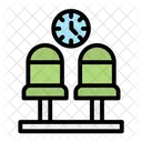 Waiting Room Seats Lounge Icon