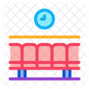 Railway Station Waiting Icon