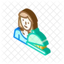 Woman Job Isometric Icon