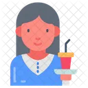 Waitress Head Waitress Servant Icon