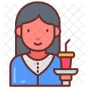 Waitress Head Waitress Servant Icon