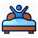 Wake Up Bed People Icon