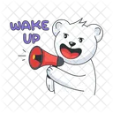 Wake Up Get Up Announcement Icon