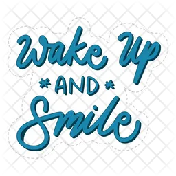 Wake up and smile  Icon