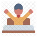 Wake Up Bed People Icon