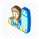 Wakeboarding Sport Isometric Icon