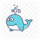 Wal Tier Fisch Symbol