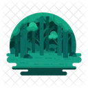 Wald Waldland Waldlandschaft Symbol