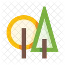 Wald Baume Holz Symbol