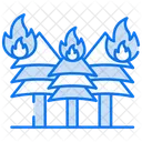 Waldbrand Feuer Katastrophe Symbol