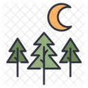 Wald nacht  Symbol