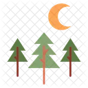 Wald nacht  Symbol