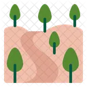 Waldweg  Symbol