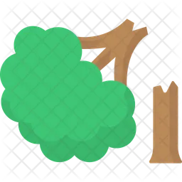 Waldzerstörung  Symbol