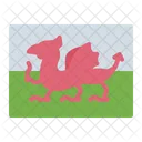 Wales Flag Welsh Dragon Flag Icon