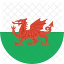 Wales Flagge Welt Symbol