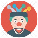 Clown De Promenade Accessoire De Promenade Farceur De Cirque Icône