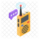 Walkie Talkie Radio Communication Handheld Transceiver Icon