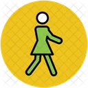 Walking Woman Female Icon