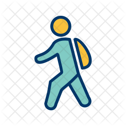 Walking Icon Of Colored Outline Style Available In Svg Png Eps Ai Icon Fonts