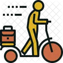 Walking Bike Transportation Icon