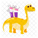 Dinosaur Stickers Dinosaur Cartoon Dinosaur Mascot Icon