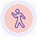 Walking Line Icon Icon