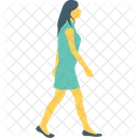 Walking Running Female Icon