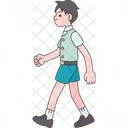 Walking Student Kid 아이콘