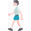 Walking Student Kid 아이콘