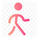 Walking Round People Man Icon