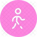 Walking Round People Man Icon