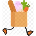 Walking Vegetable Bag Vegetable Bag Bag Icon