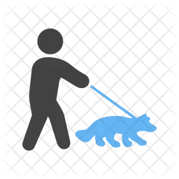 Walking with dog  Icon
