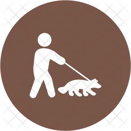 Walking with dog  Icon