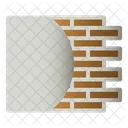 Wall Plaster Brick Icon