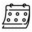 Wall Calendar Living Room Icon