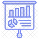 Wall Chart Duotone Line Icon Icon