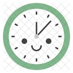 Wall Clock Emoji Icon