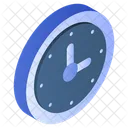 Wall Clock Timepiece Timekeeping Device Icon