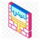 Wall Putty Isometric Icon