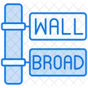 Wall street sign  Icon