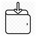 Wallet Down Icon