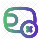 Wallet Error Error Delete Icon