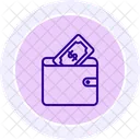 Wallet Black Outline Icon Icon