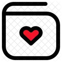 Wallet Love Heart Icon