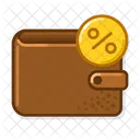 Wallet Percent  Icon