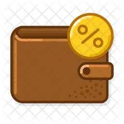 Wallet Percent  Icon