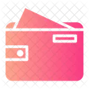 Wallet With Card Sticking Money Casino Icon